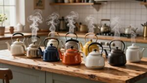 stylish cast iron kettles