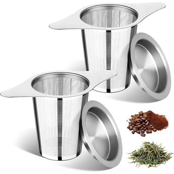 Loose Leaf Tea Infuser Set (2) with Lid