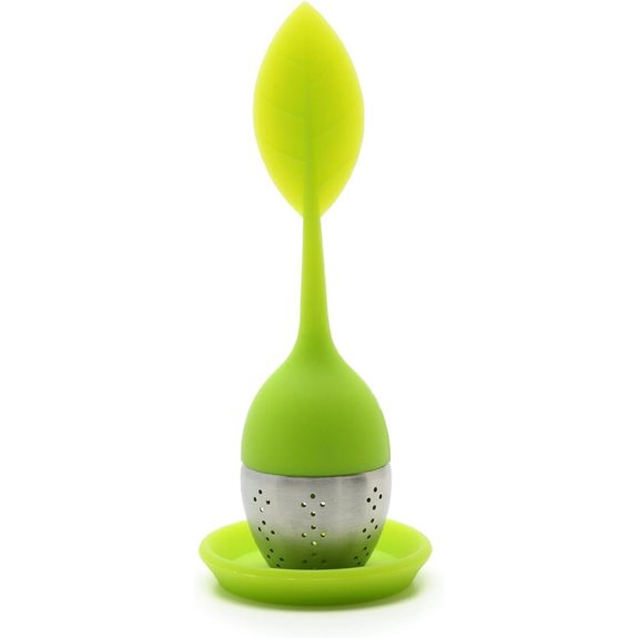 Ball Silicone Tea Infuser with Drip Tray Lid