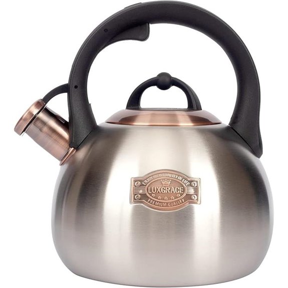 3.1 Qt Teal Whistling Tea Kettle Stainless Steel