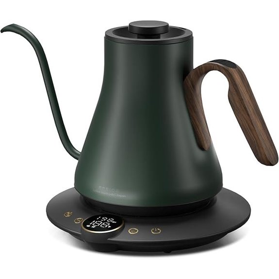Gooseneck Electric Kettle with Temp Control (Forest Green)