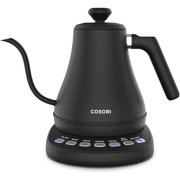COSORI Electric Gooseneck Kettle 5 Temp Presets