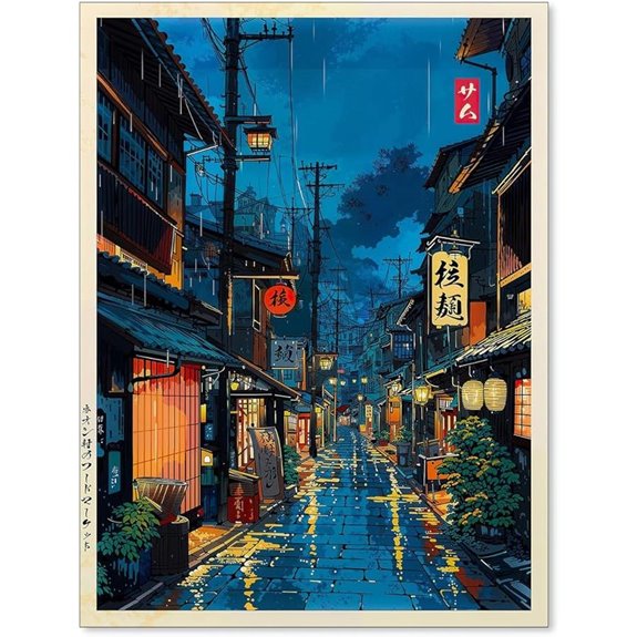 Podafu Tokyo Tea House Wall Art Poster (12x16)