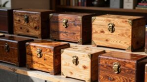 top wooden tea chests
