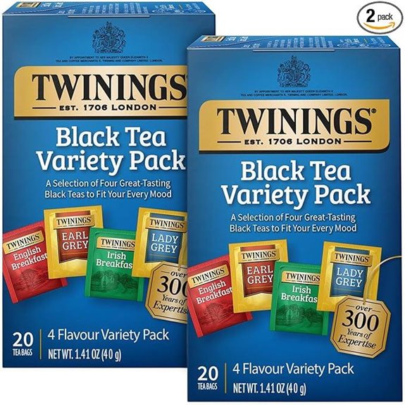 Twinings Black Tea Variety 2-Pack (20ct Each)