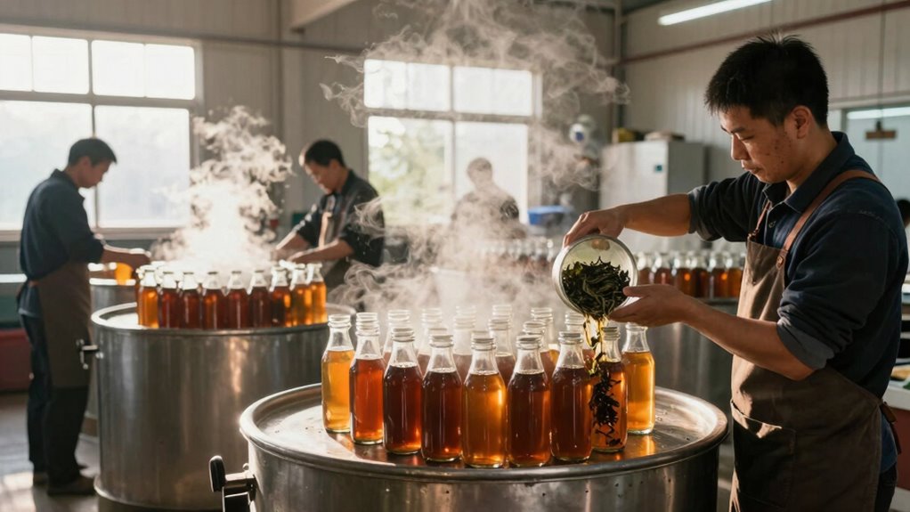 batch brewing tea efficiently