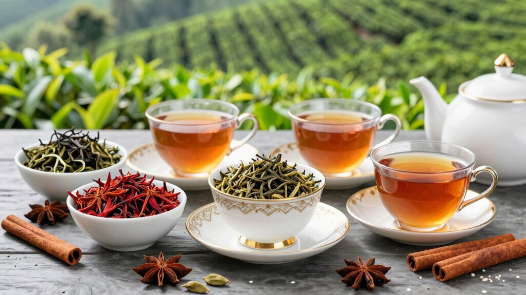diverse flavors of indian teas