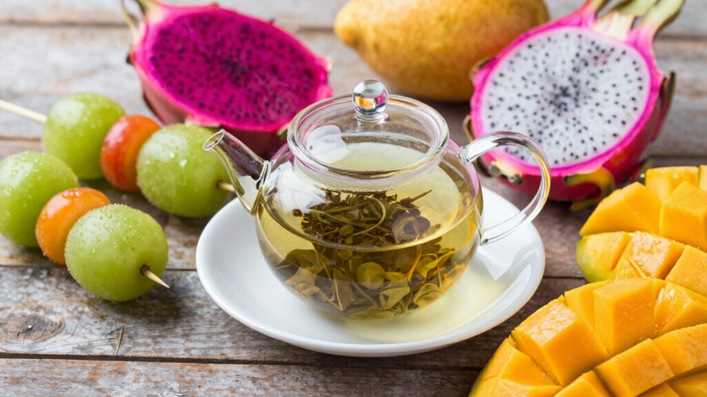 oolong tea enhances fruity treats