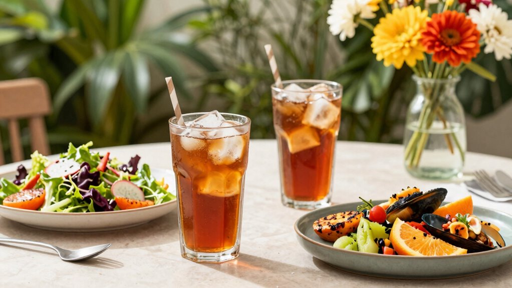 refreshing tea with meals