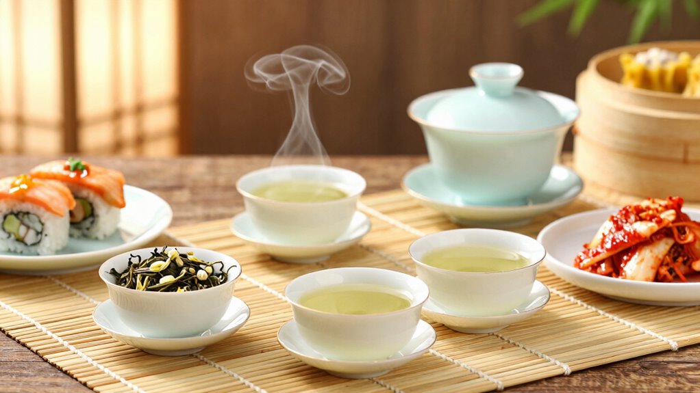 tea complements asian cuisine