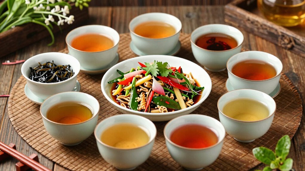 tea enhances asian cuisine
