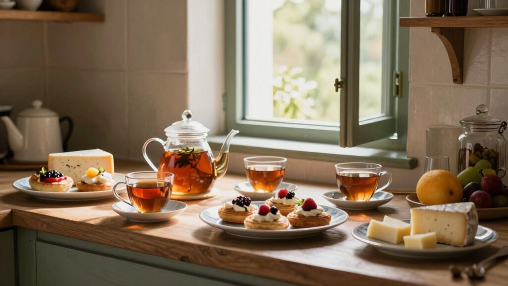 tea enhances gourmet dining