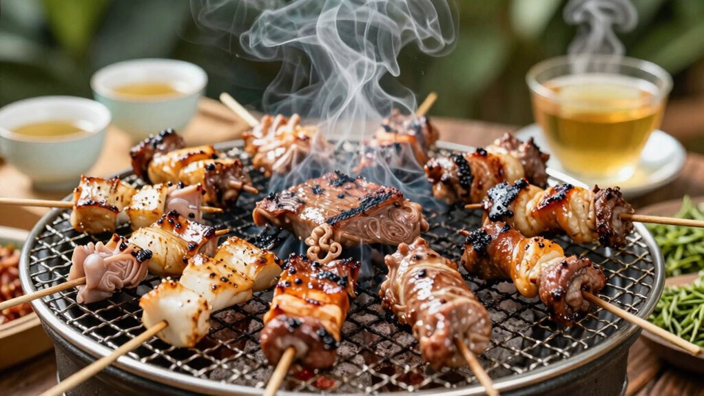 tea enhances grilled meats
